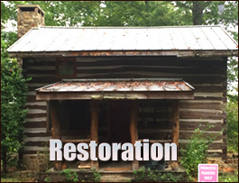 Historic Log Cabin Restoration  Tucker, Georgia